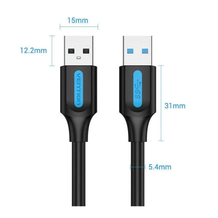 Vention Cable USB 3.0 de 2m Negro CONBH
